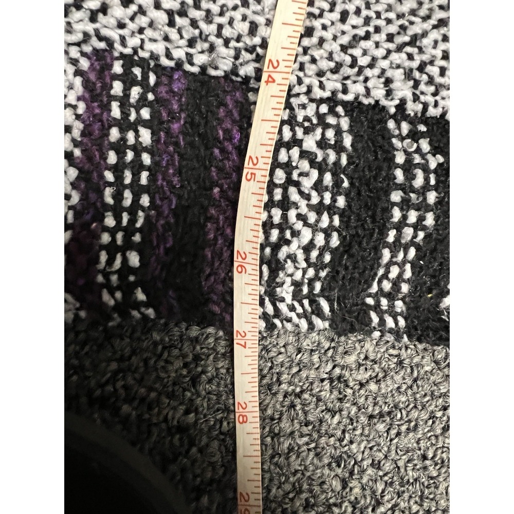 Vintage Baja Pullover Mexico Surf Hoodie Canyon Creek Striped Purple grey XL - Picture 6 of 7